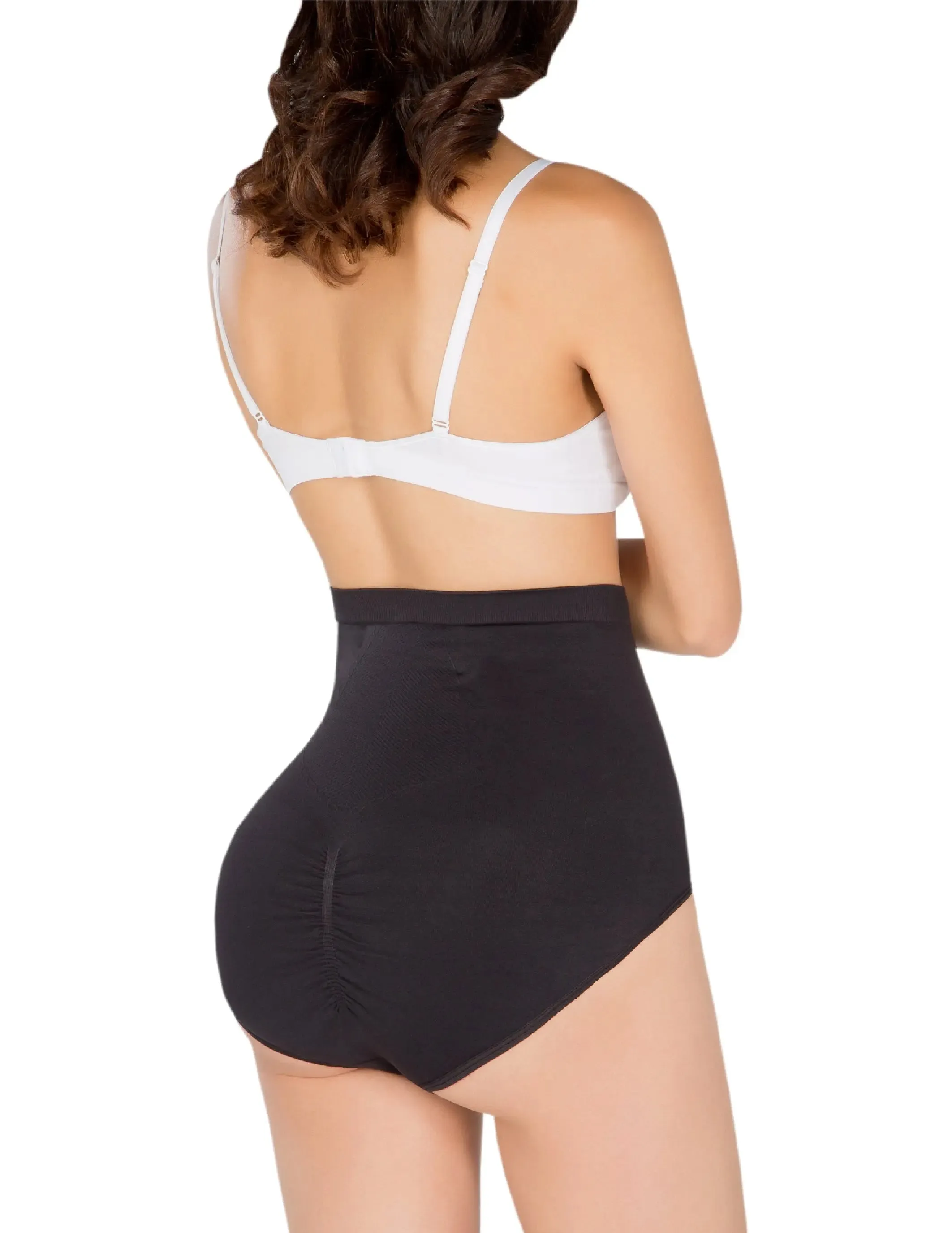1T6089 Anti-Cellulite Seamless High-Waisted Shaper Briefs