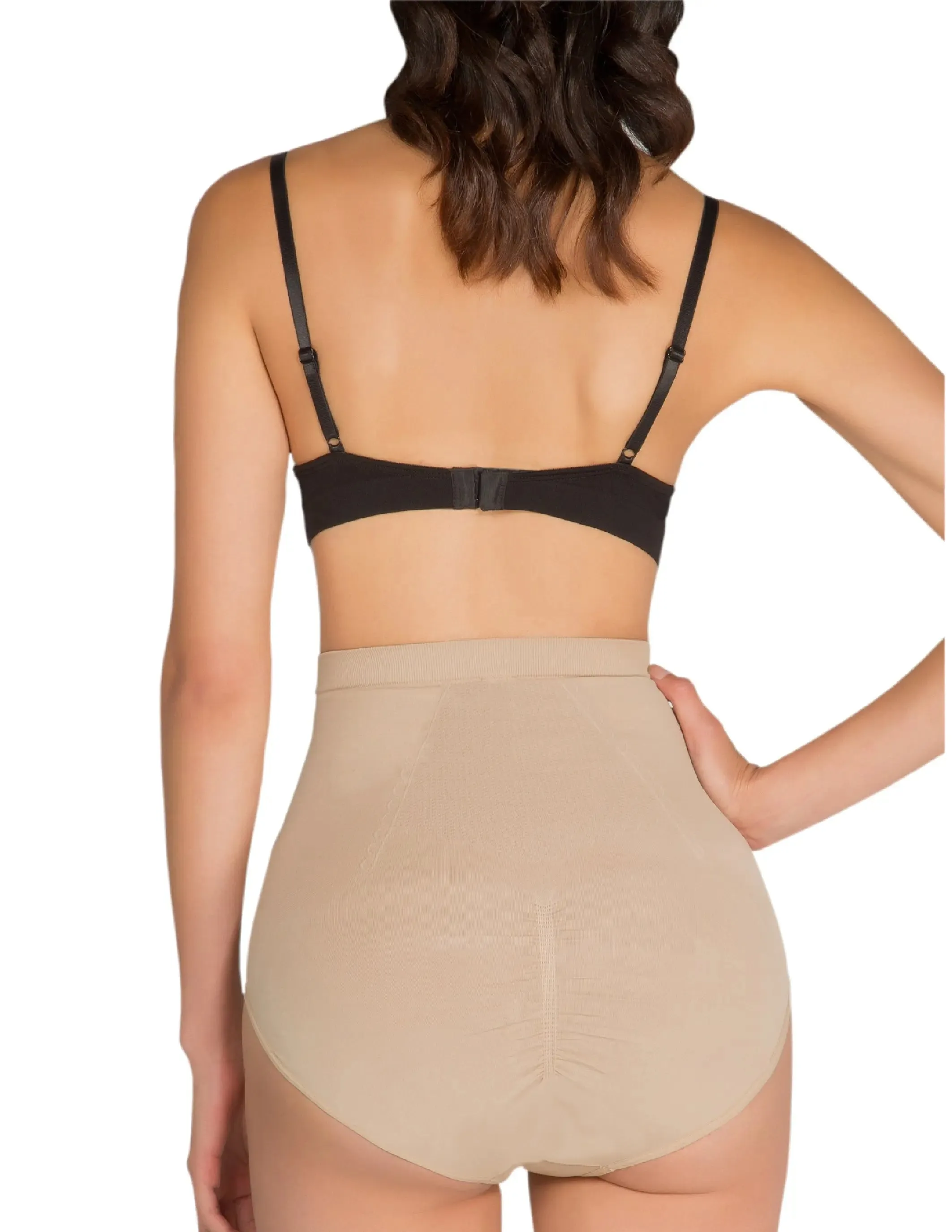 1T6089 Anti-Cellulite Seamless High-Waisted Shaper Briefs