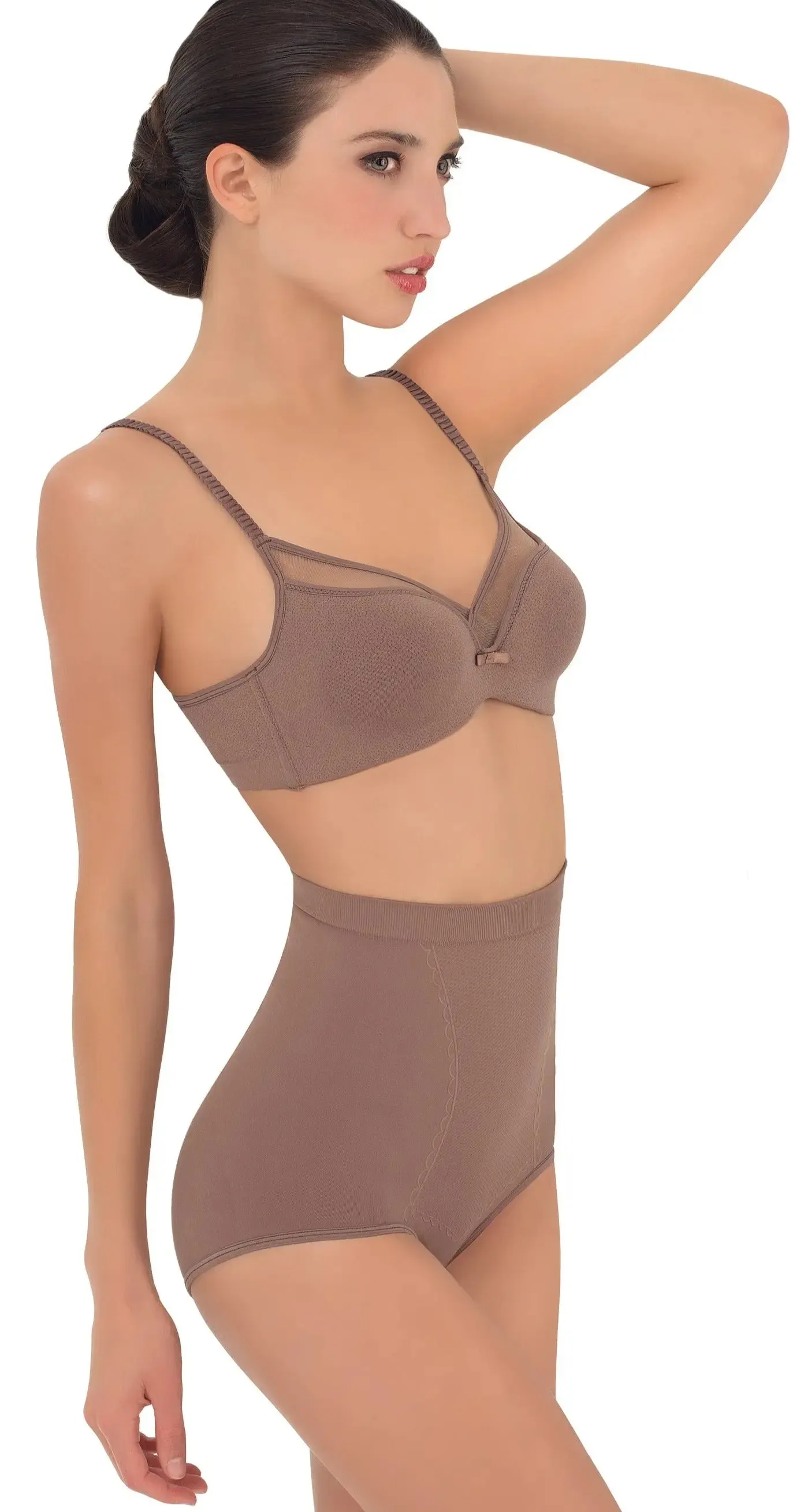 1T6089 Anti-Cellulite Seamless High-Waisted Shaper Briefs