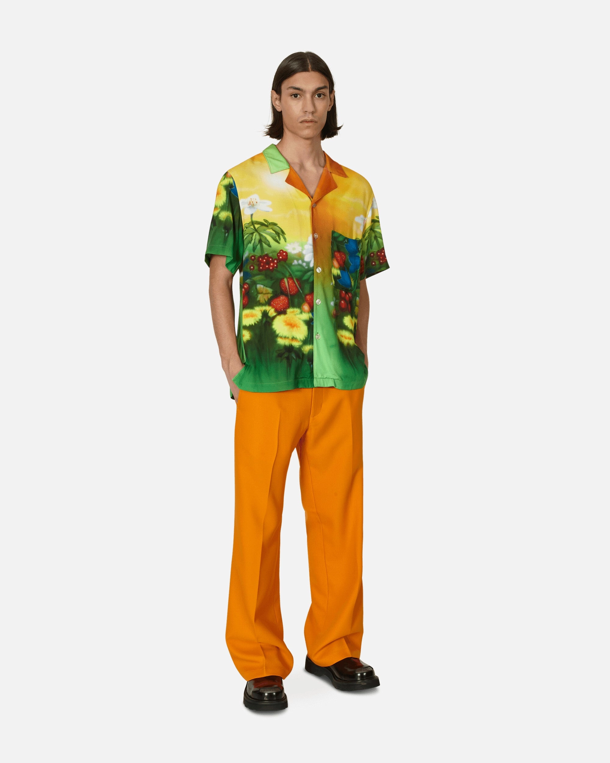 Airbrush Flowers Shirt Multicolor