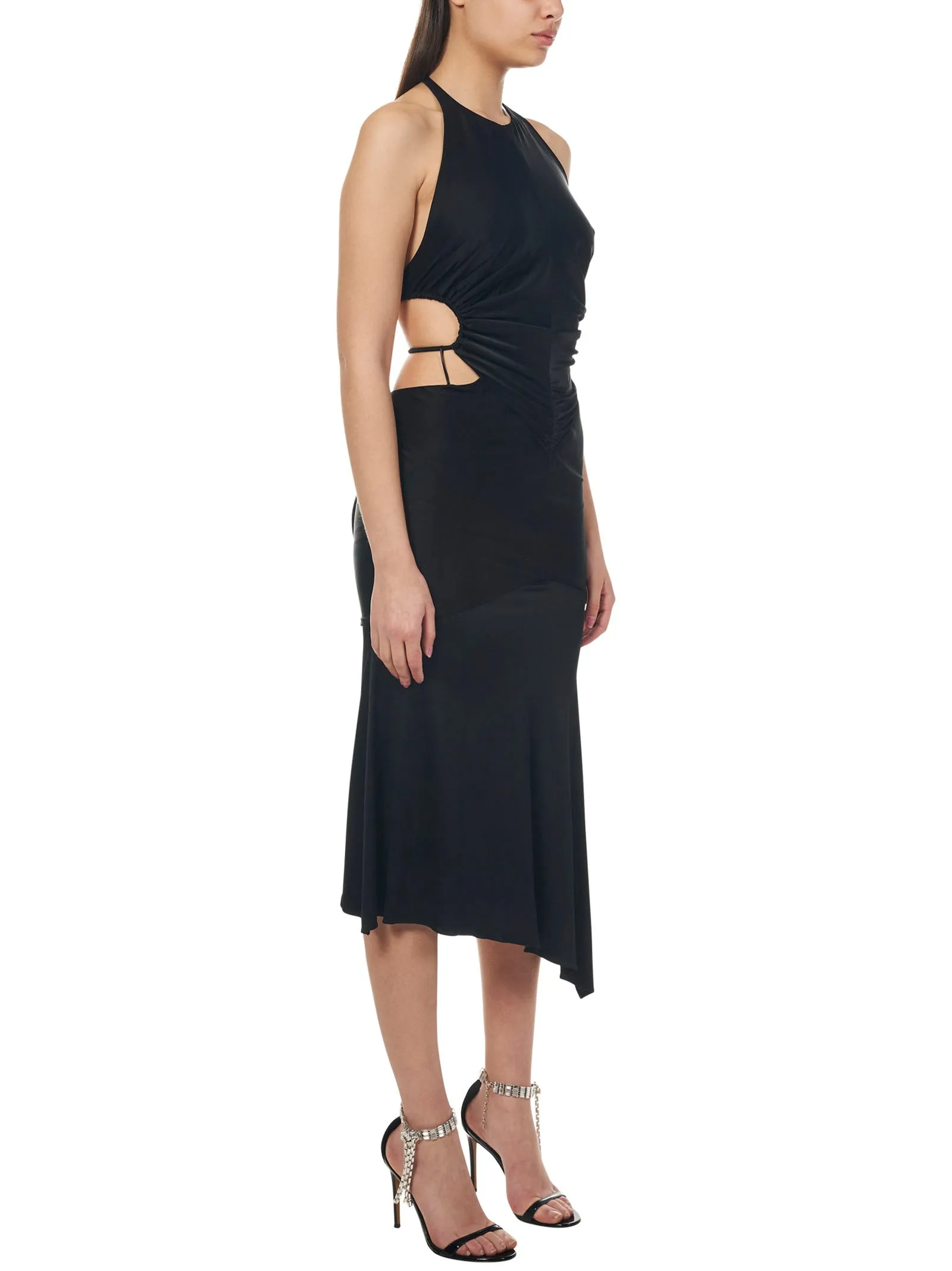 Alexandre Vauthier Halter-Neck Asymmetrical Dress