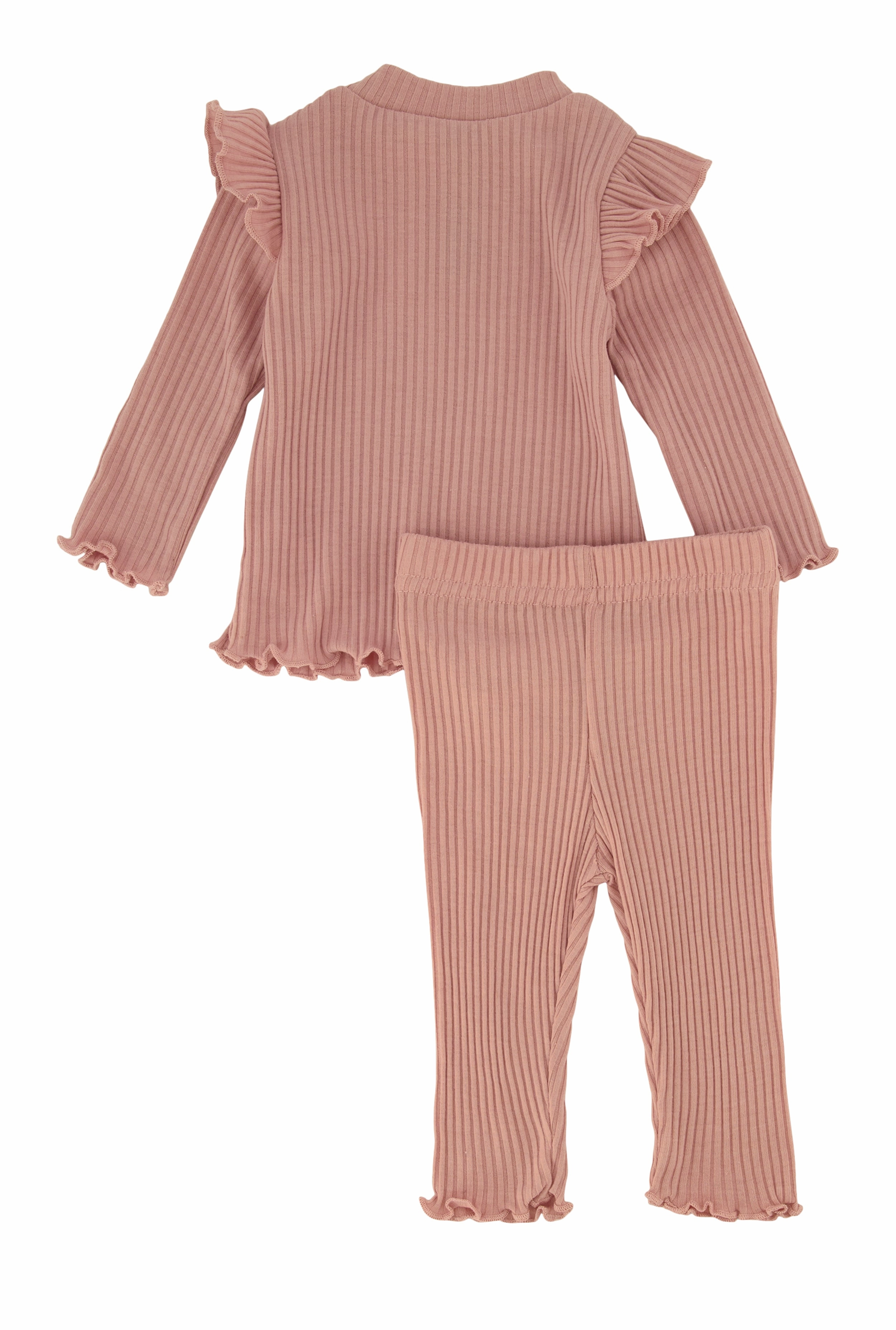 Baby Girls 0-9M Heart Long Sleeve Top and Leggings