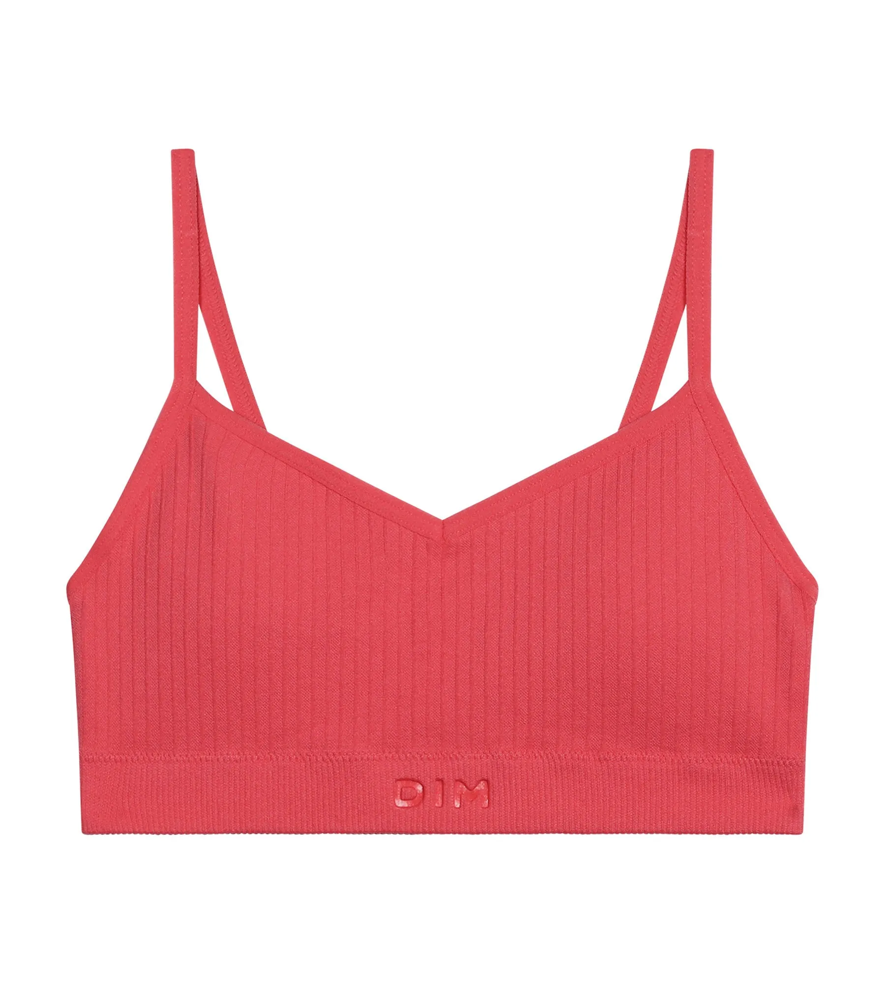 Brassière fille sans couture à mousses amovibles microfibre Rose Dim