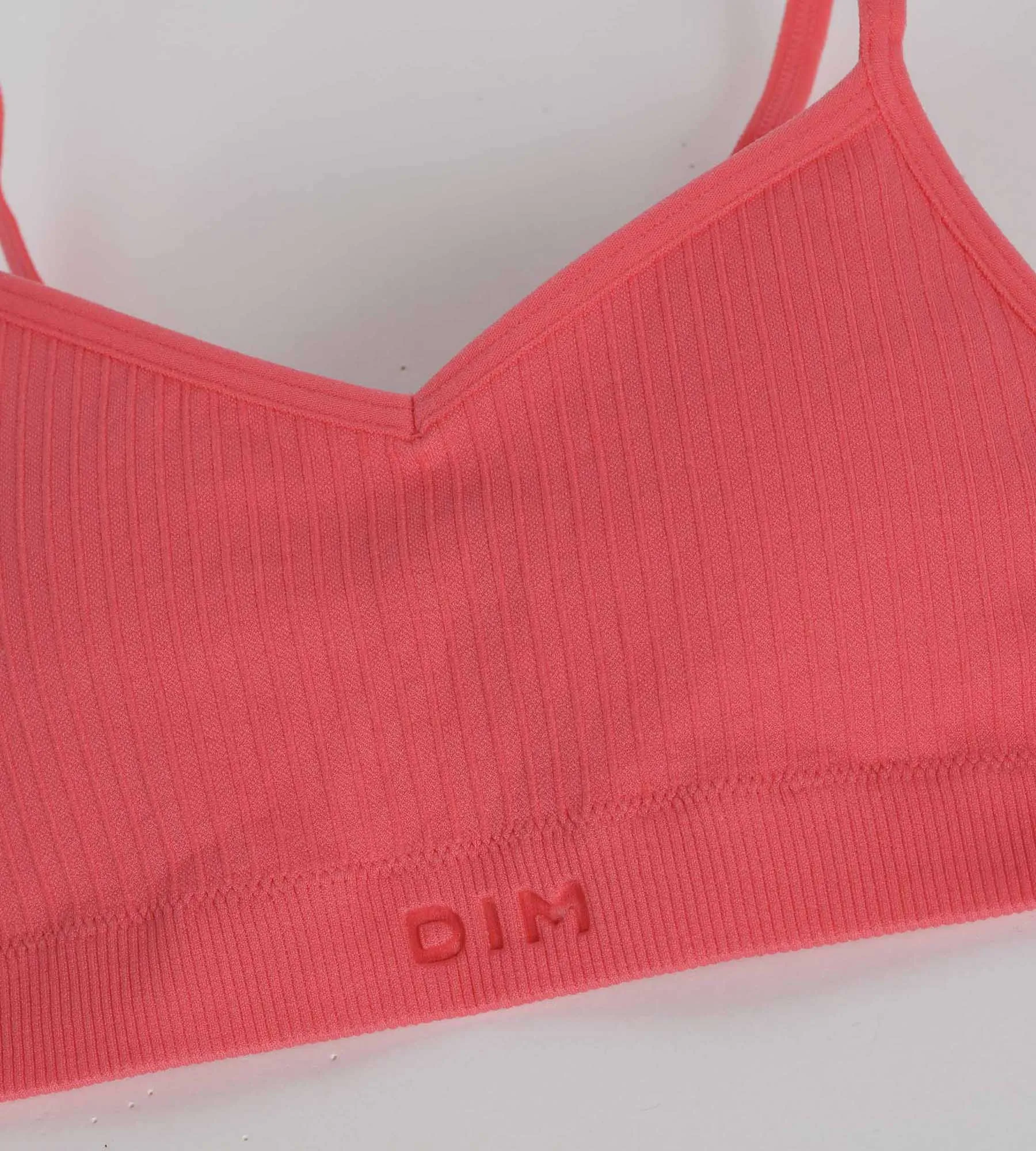 Brassière fille sans couture à mousses amovibles microfibre Rose Dim