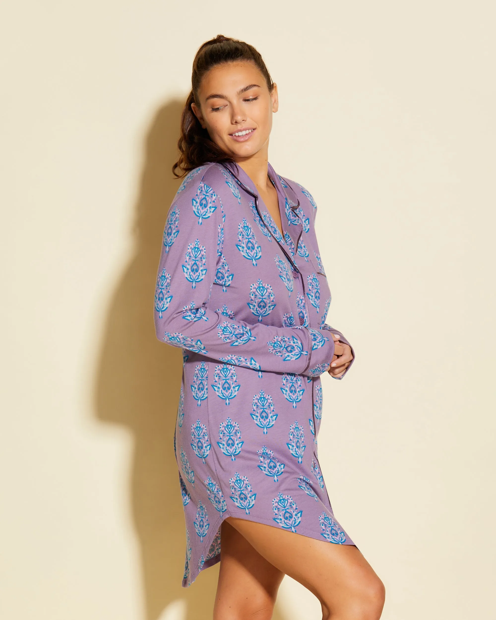 Camicia Da Notte Stampata