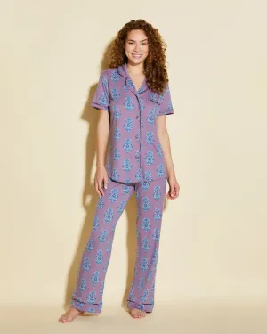 Conjunto De Pijama Con Camisa De Manga Corta Y Pantalones