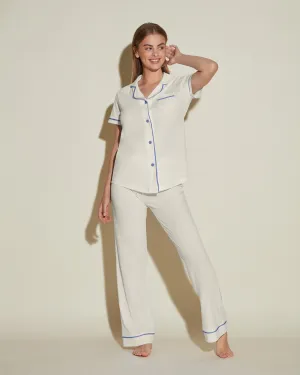 Conjunto De Pijama Con Camisa De Manga Corta Y Pantalones