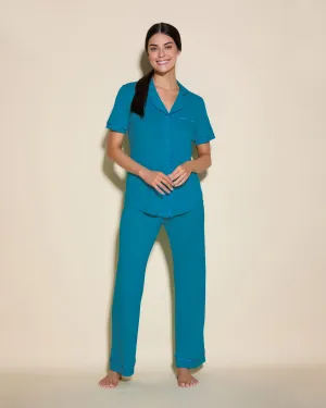 Conjunto De Pijama Con Camisa De Manga Corta Y Pantalones