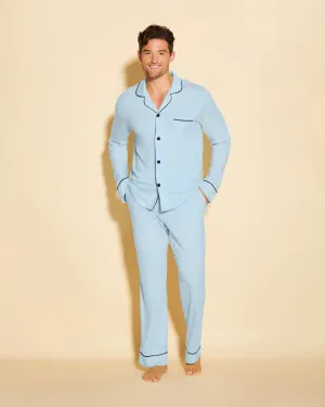 Conjunto De Pijama Para Hombre Clásico Con Camisa De Manga Larga Y Pantalones