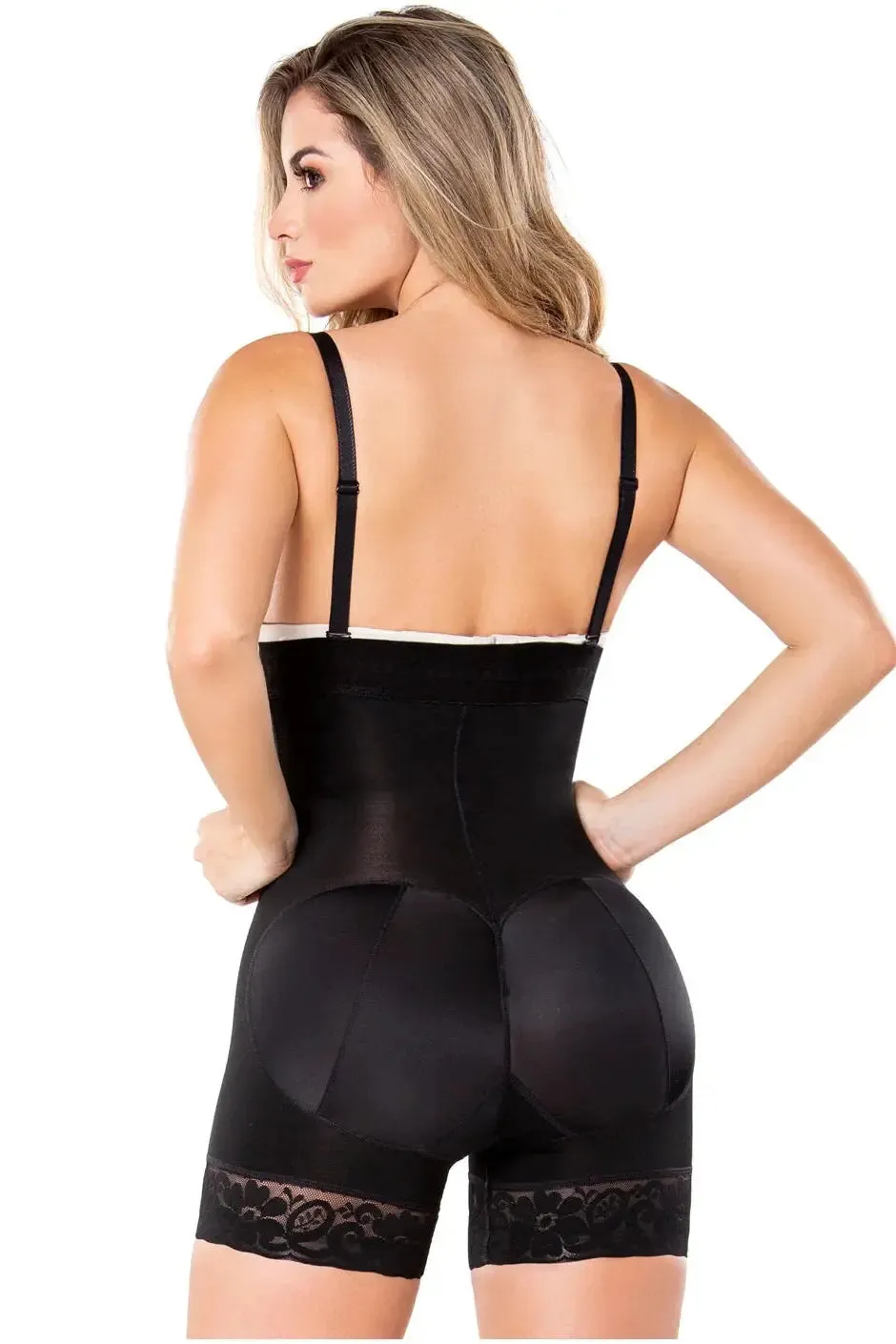 Diane & Geordi 002407 | Faja Colombiana Strapless Bodysuit – High Compression Shapewear for Tummy Control & Postpartum Recovery