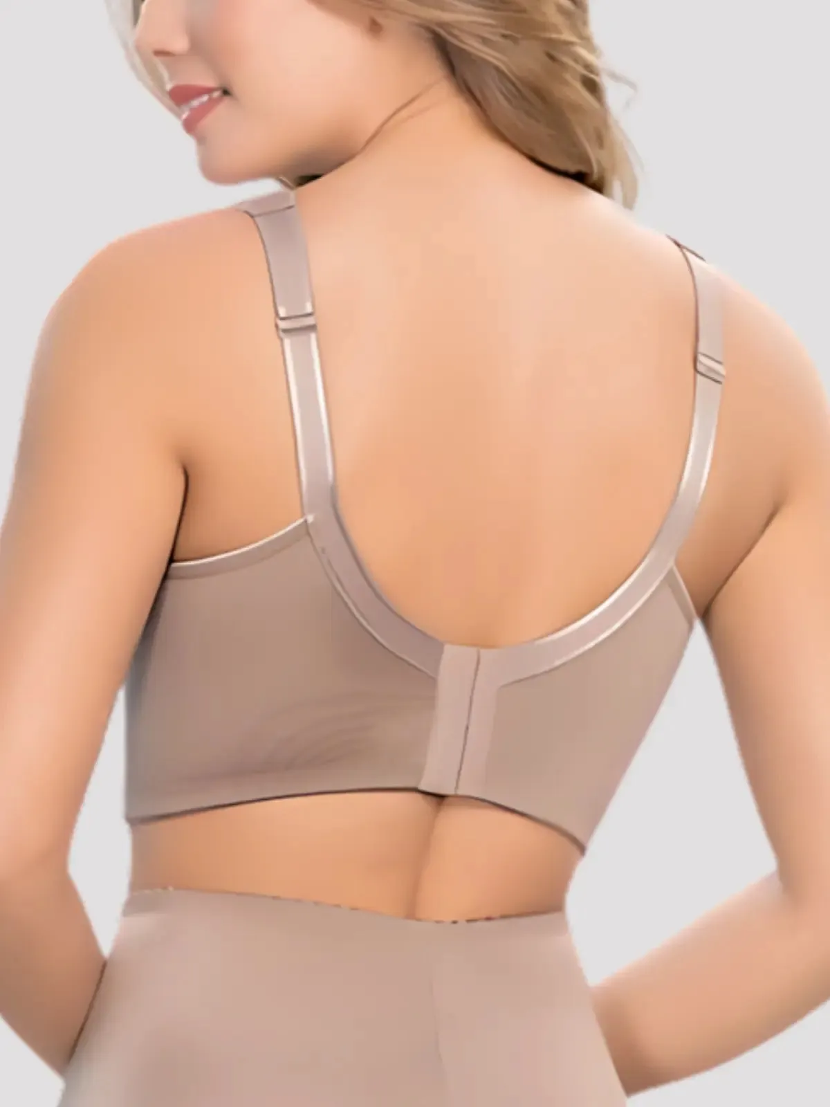 Elegant Lace Bra with Back Buckle