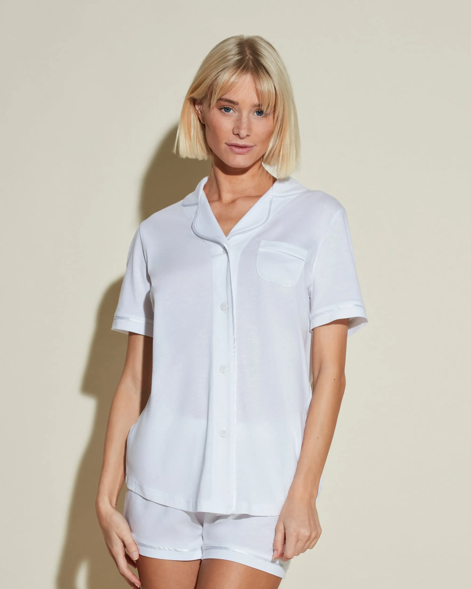Ensemble Pyjama Haut À Manches Courtes Et Boxer