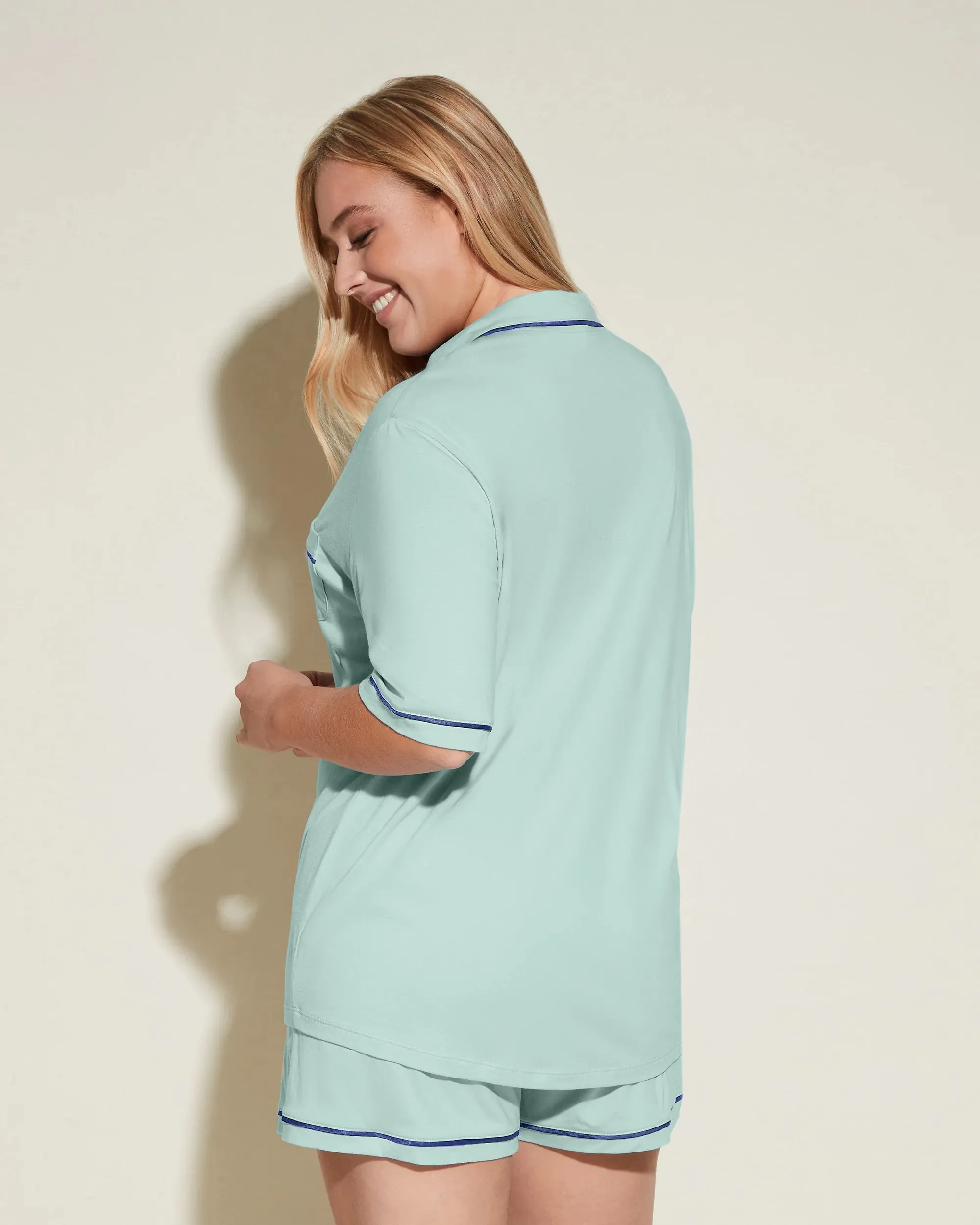 Ensemble Pyjama Haut À Manches Courtes Et Boxer