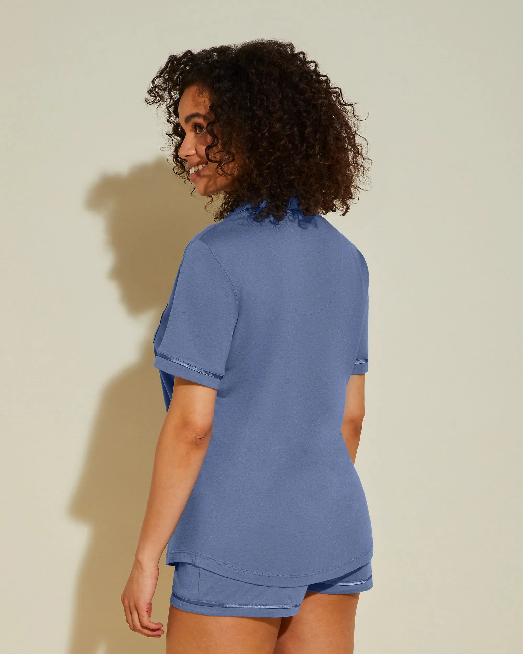 Ensemble Pyjama Haut À Manches Courtes Et Boxer