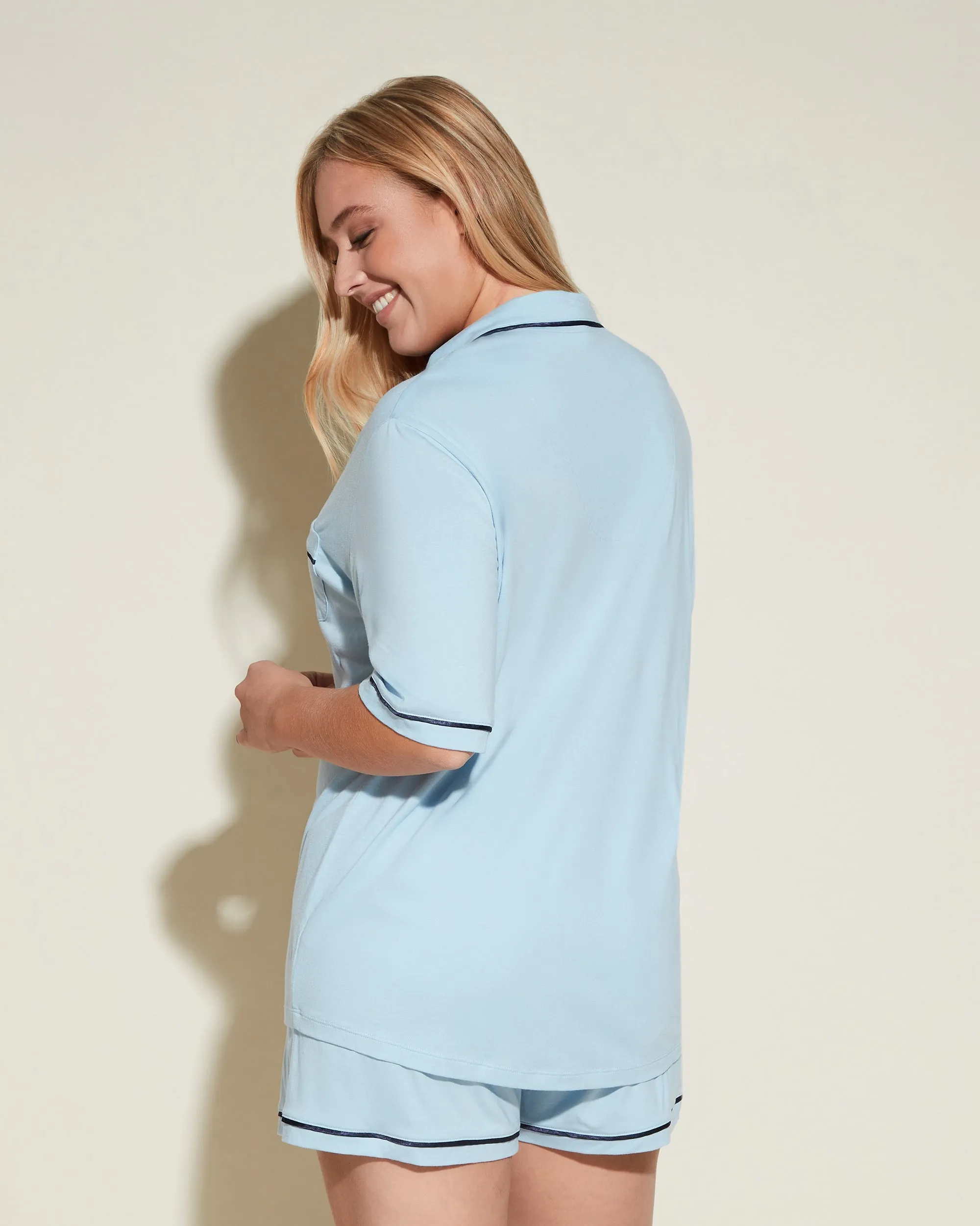 Ensemble Pyjama Haut À Manches Courtes Et Boxer