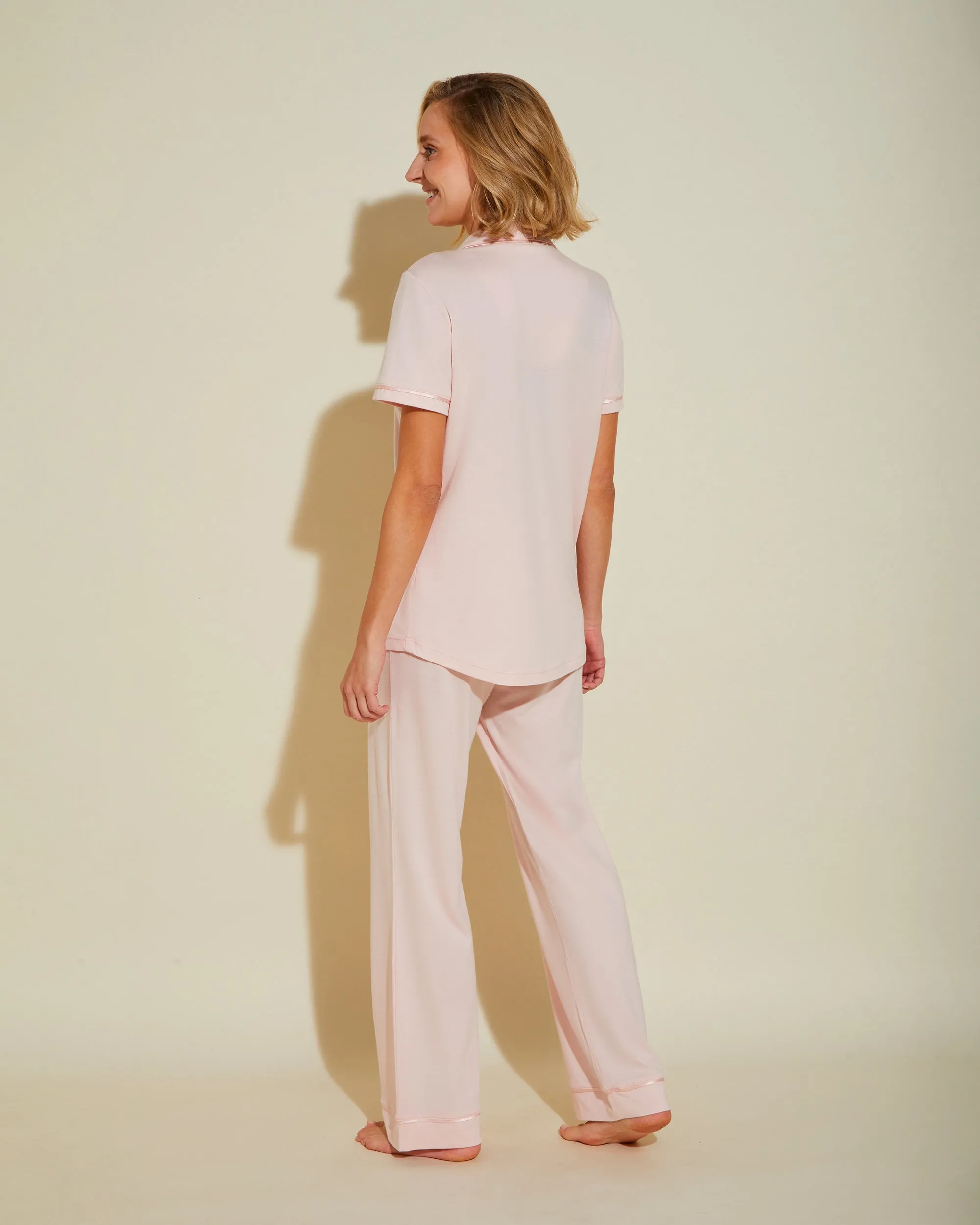 Ensemble Pyjama Haut  À Manches Courtes Et Pantalon