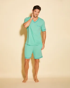 Ensemble Pyjama Haut À Manches Courtes Et Short Pour Hommes