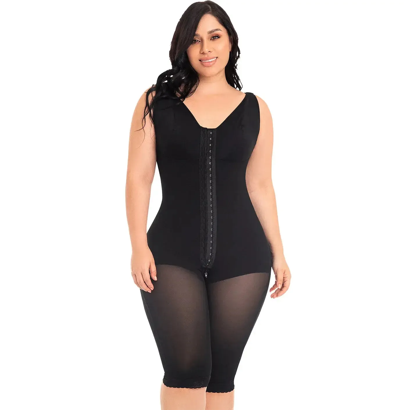 Fajas MYD 0120 | Full Bodysuit Shapewear with Built-In Bra – High Compression Powernet for Women
