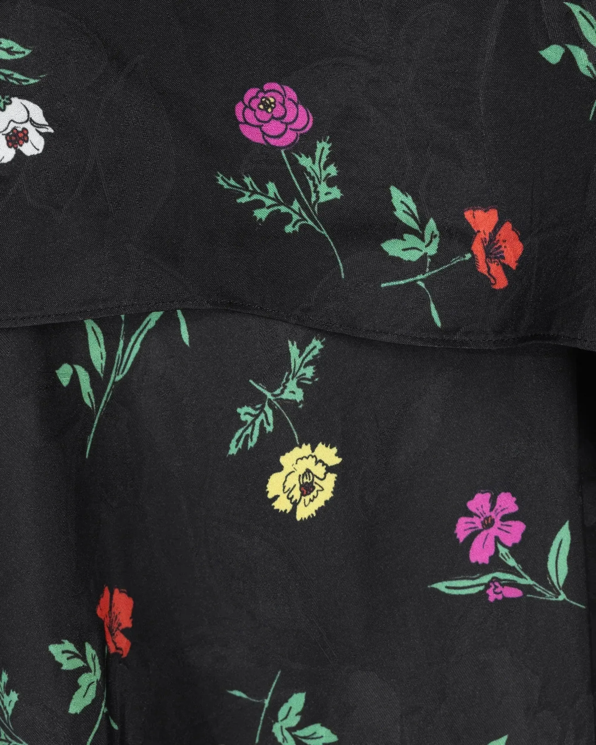 Falling Flowers Jacquard Dress