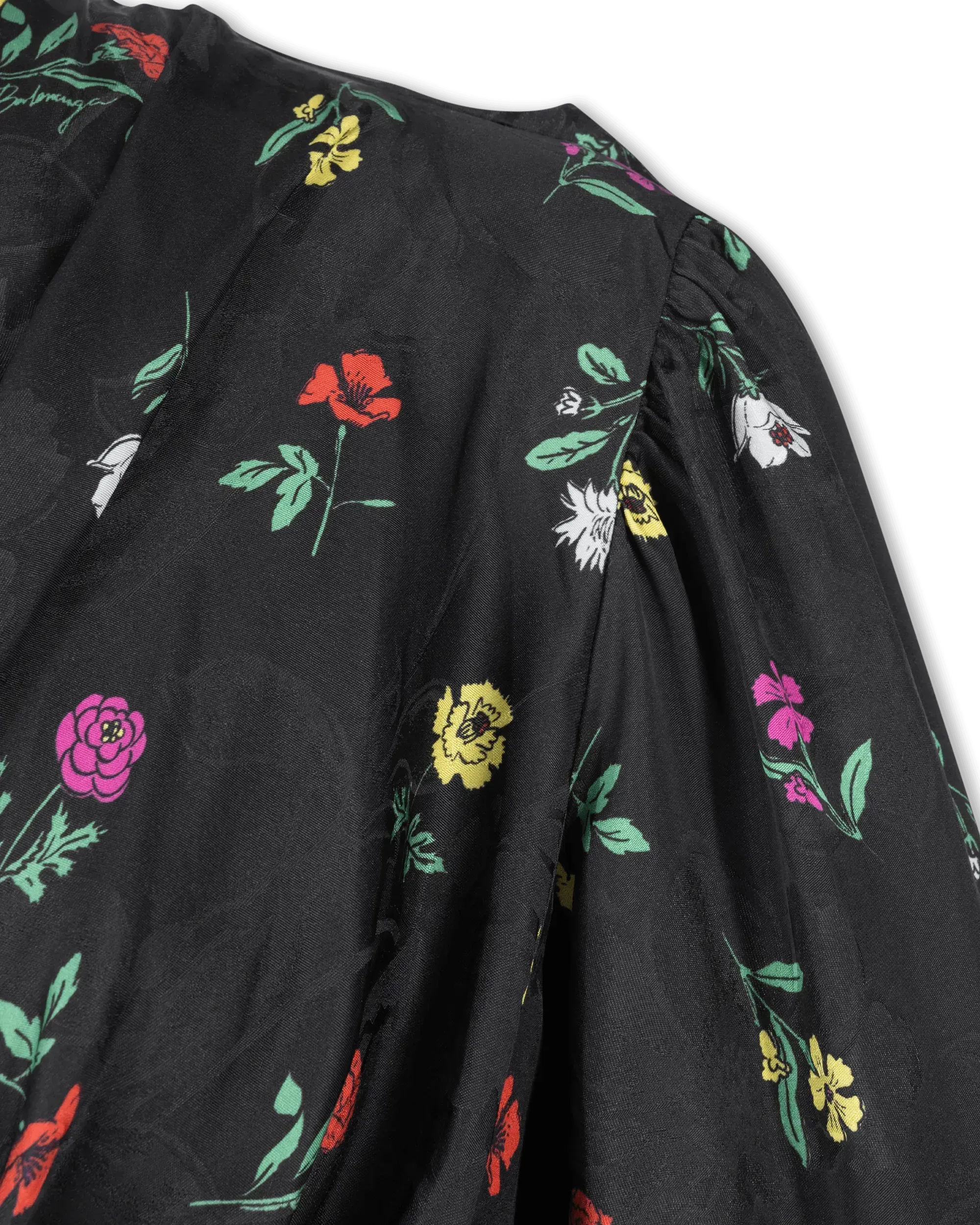 Falling Flowers Jacquard Dress