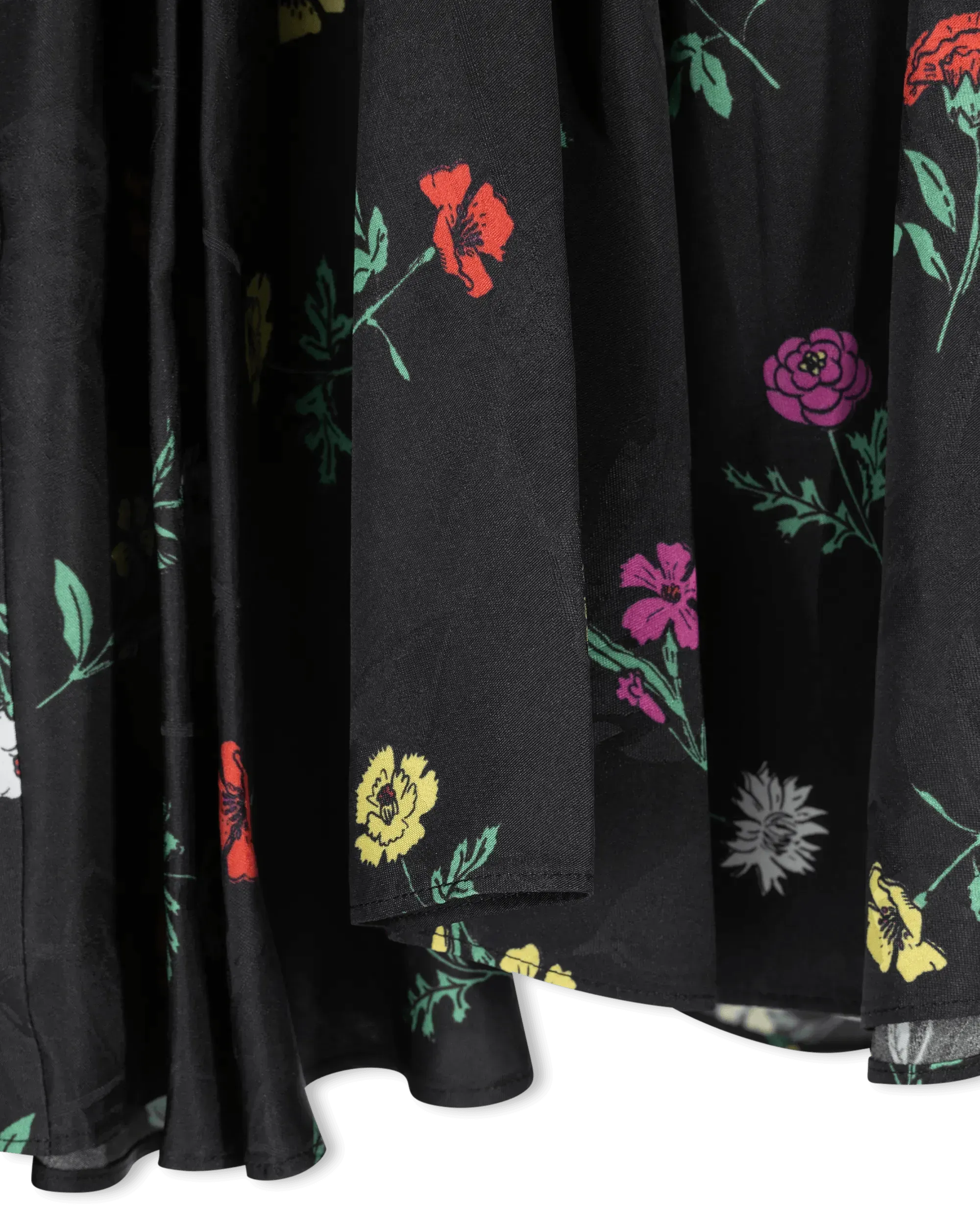 Falling Flowers Jacquard Dress