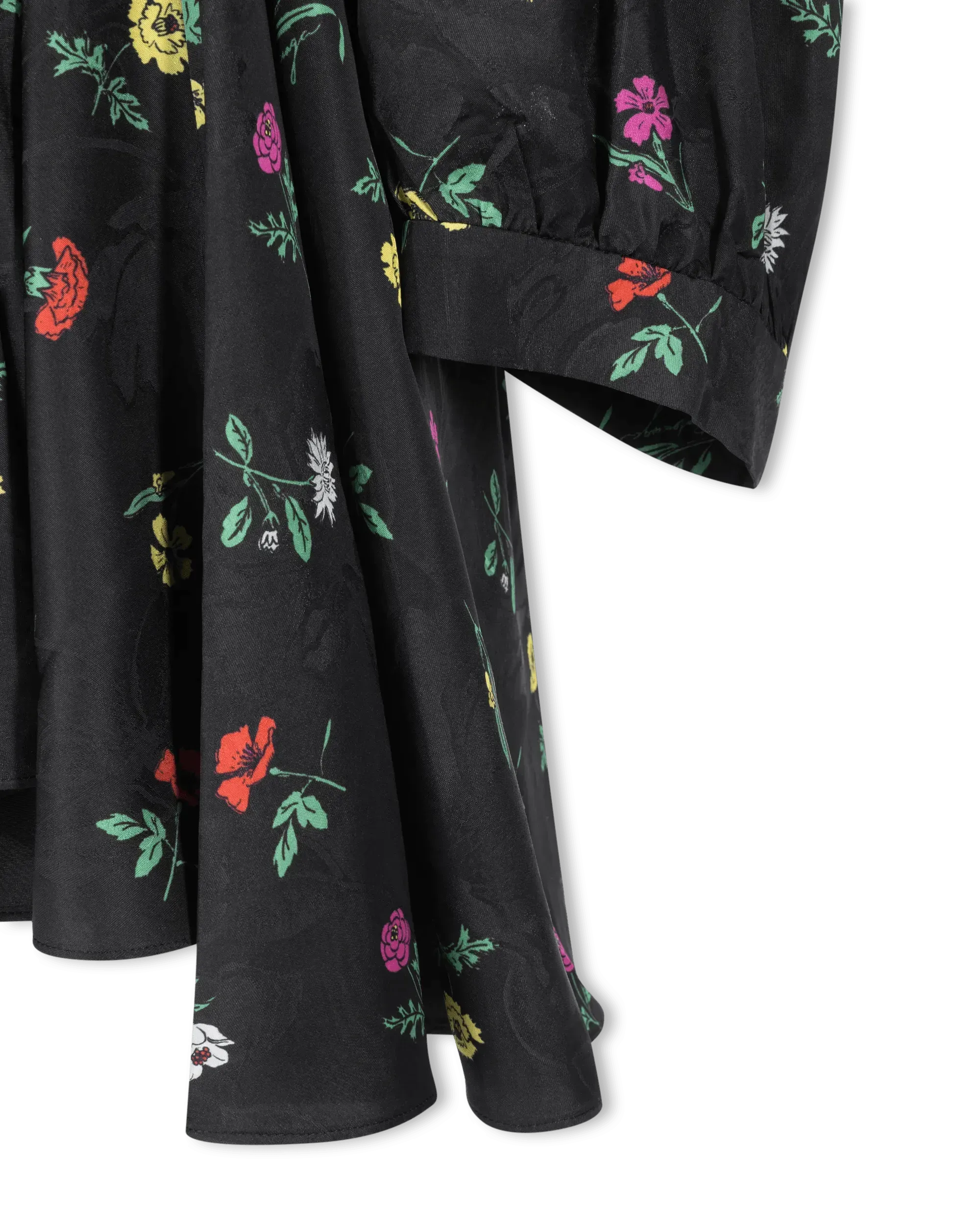 Falling Flowers Jacquard Dress