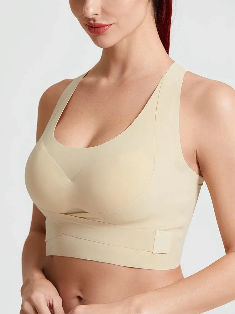 Front Closure Seamless Sports Wireless Bras