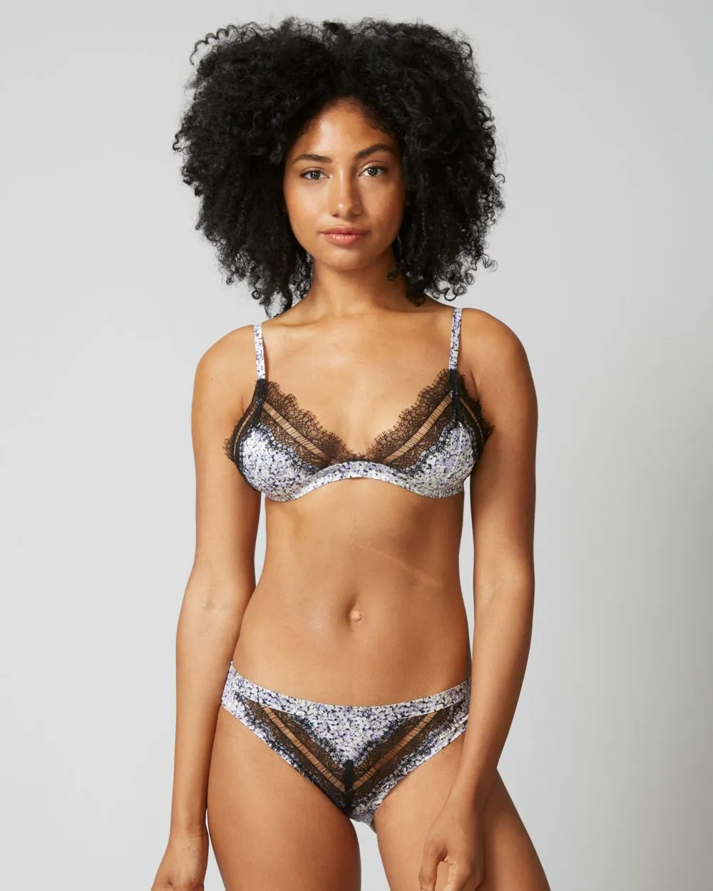Intimates Stretch Satin Triangle Bralette