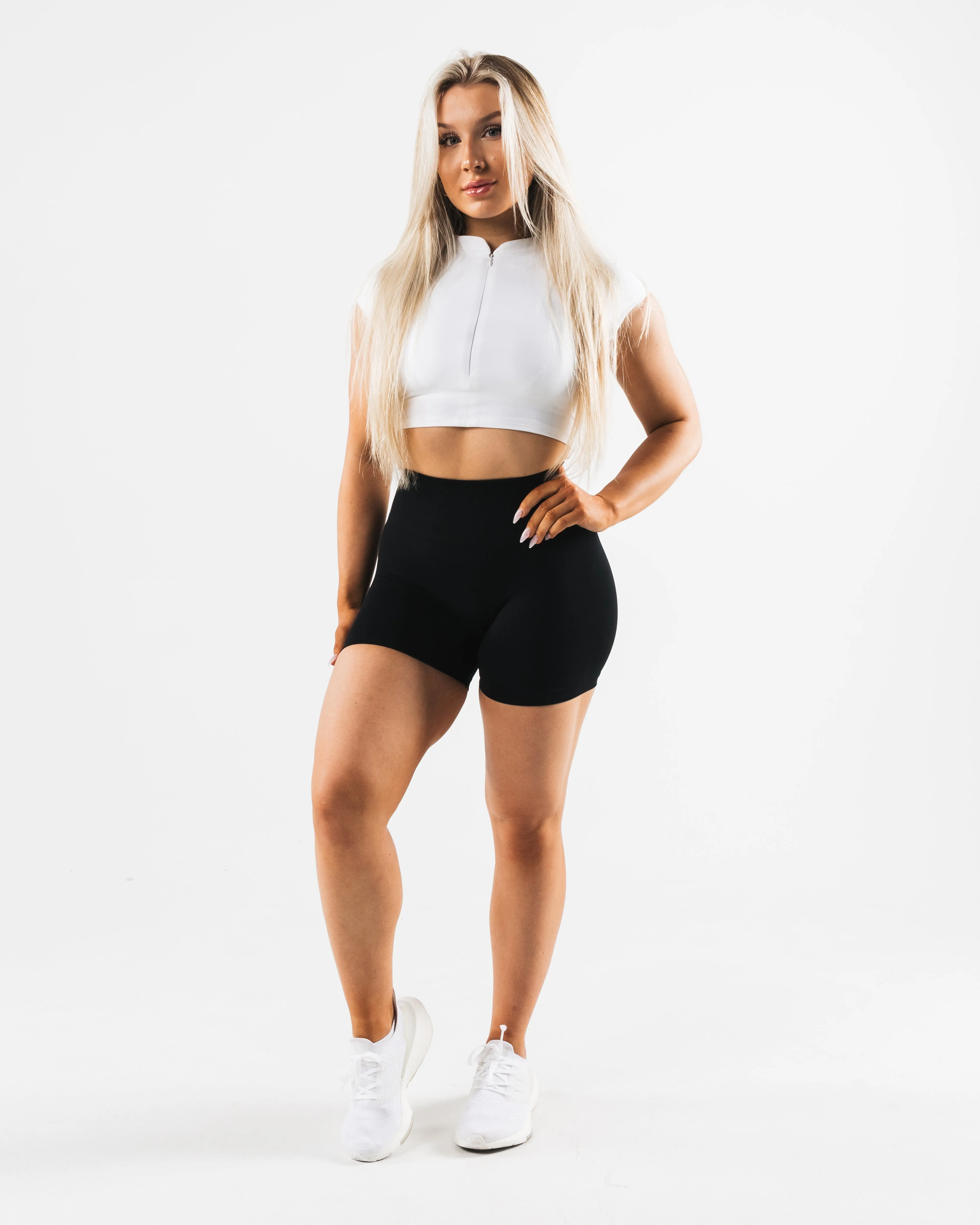 KDM Zip Bra - White
