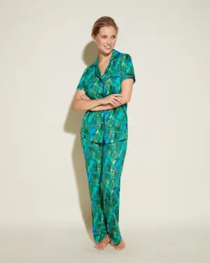Kurzärmeliges Top & Hose Pyjama-Set