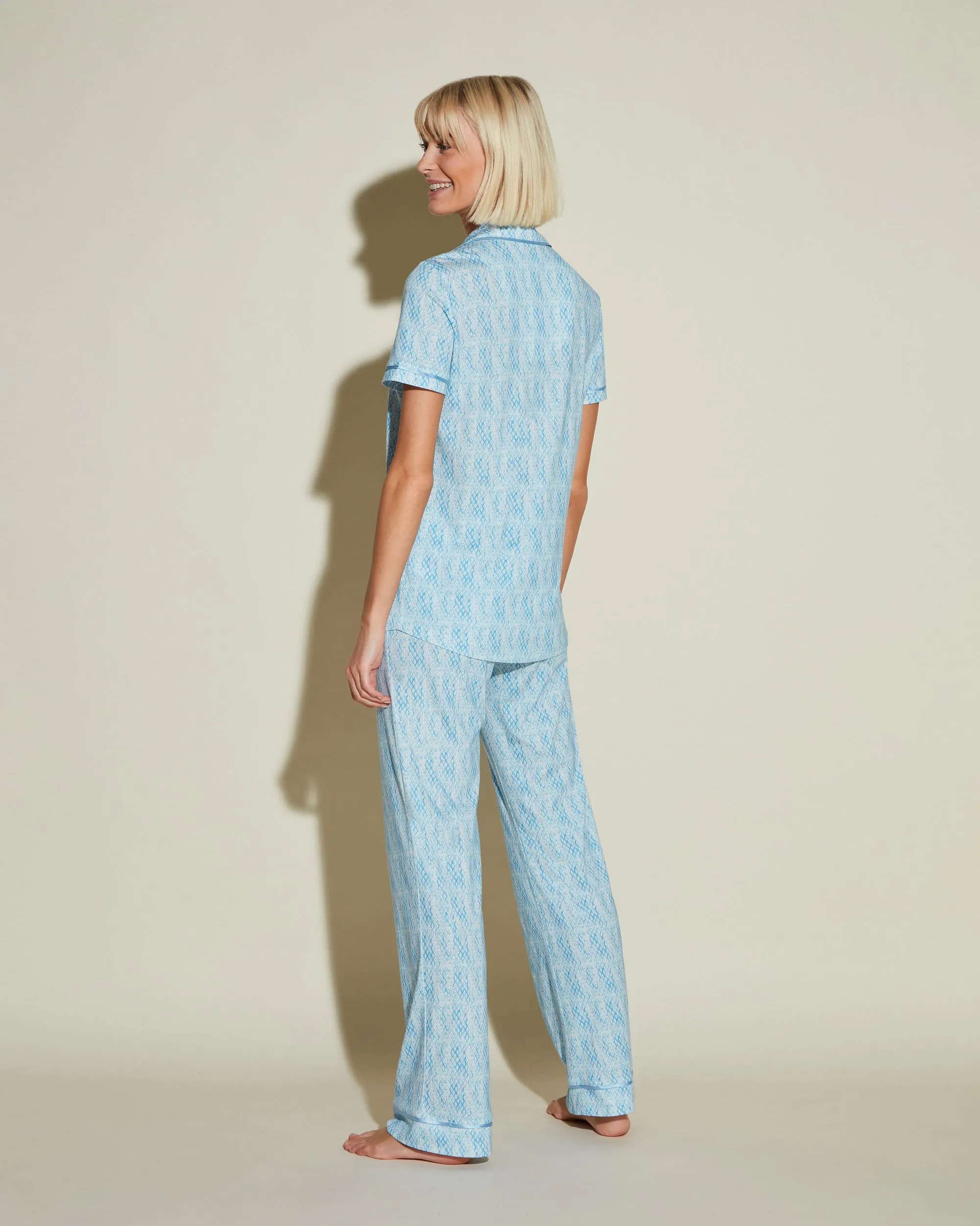 Kurzärmeliges Top & Hose Pyjama-Set