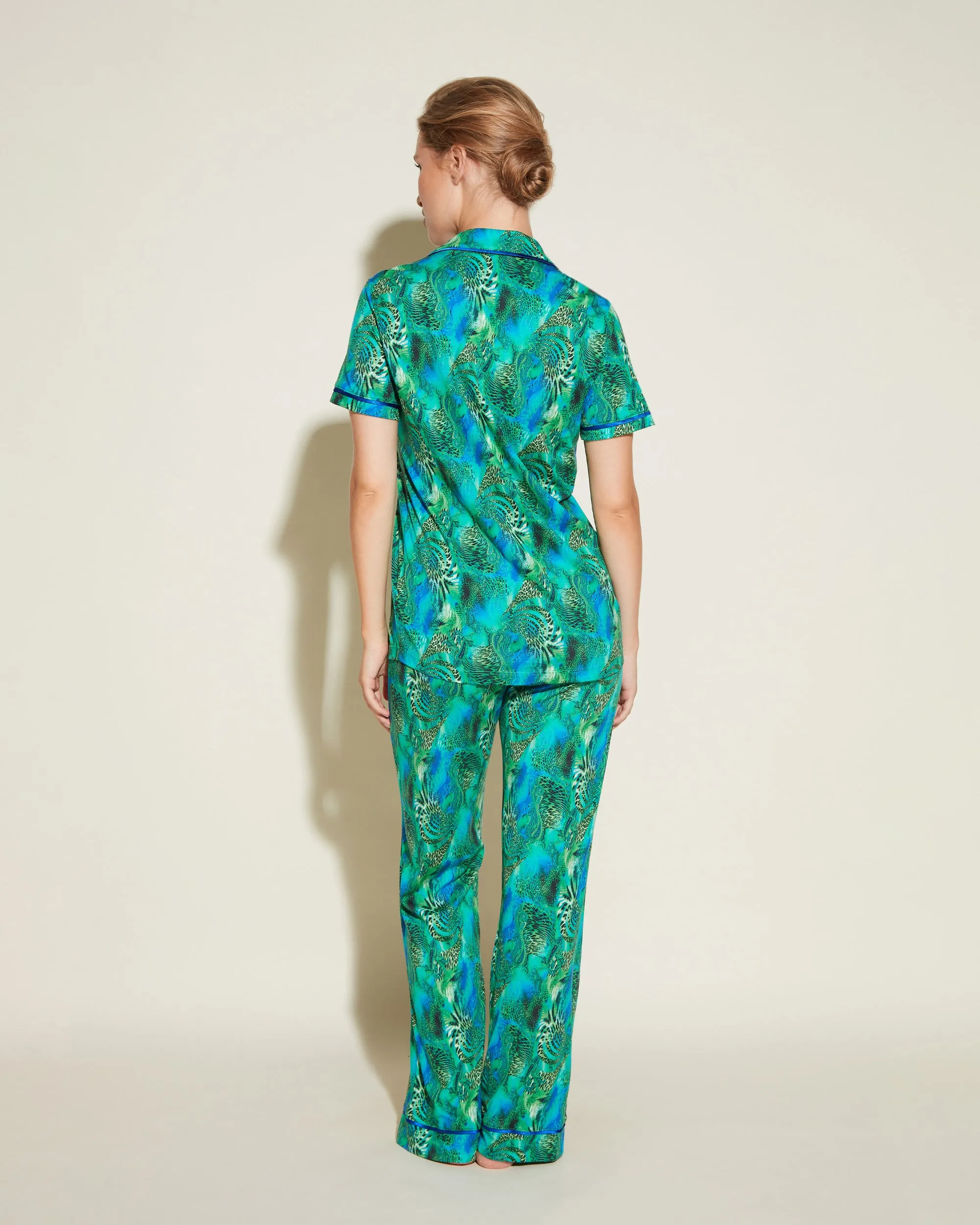 Kurzärmeliges Top & Hose Pyjama-Set