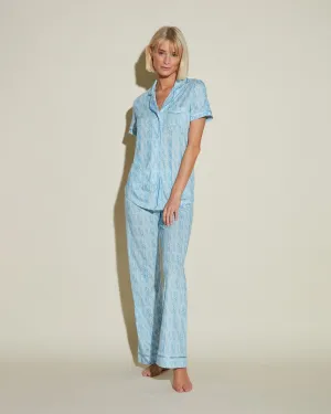 Kurzärmeliges Top & Hose Pyjama-Set