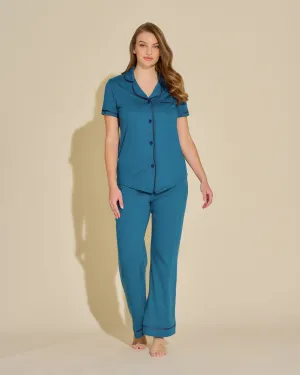Kurzärmeliges Top & Hose Pyjama-Set
