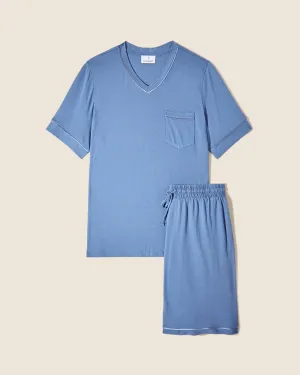 Kurzärmeliges Top & Shorts Pyjama-Set Für Männer
