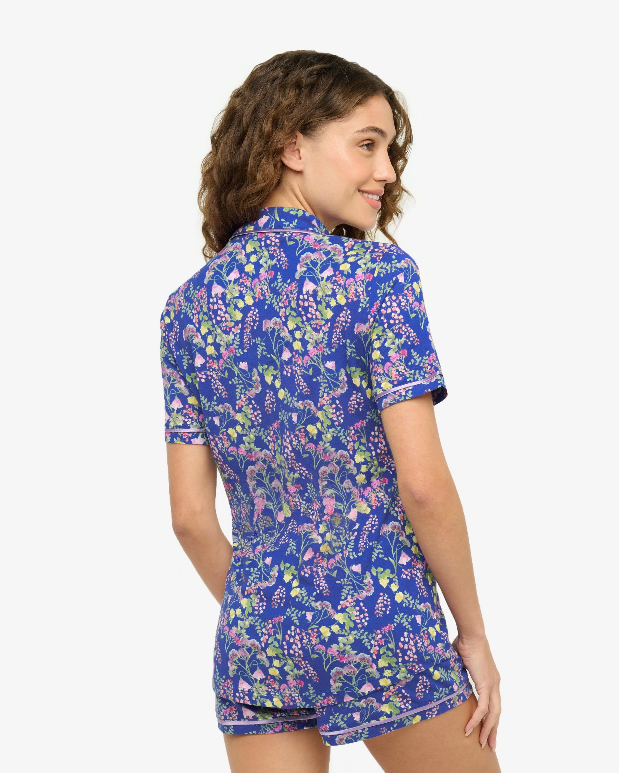 Kurzrmeliges Top & Boxer Pyjama-Set