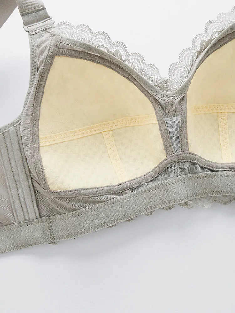 Lace Breathable Wirefree Minimizer Bra