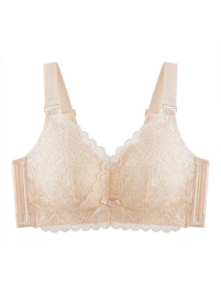 Lace Breathable Wirefree Minimizer Bra