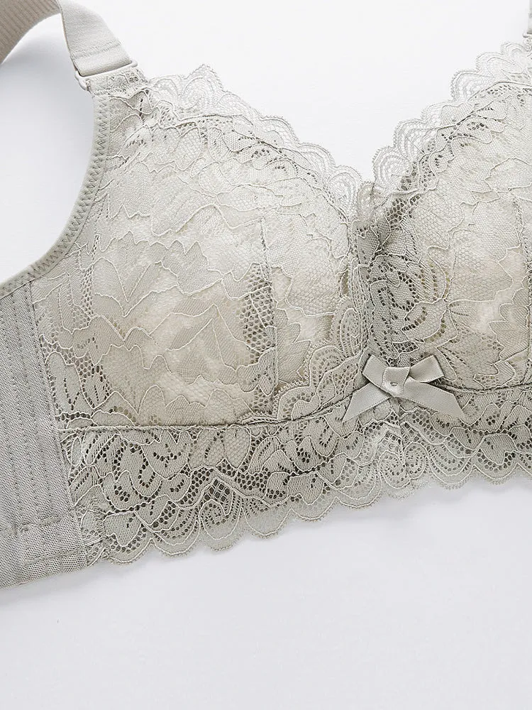 Lace Breathable Wirefree Minimizer Bra