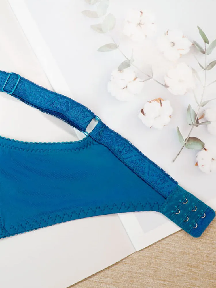 Lace Deep Plunge Ultra-thin Minimizer Bra
