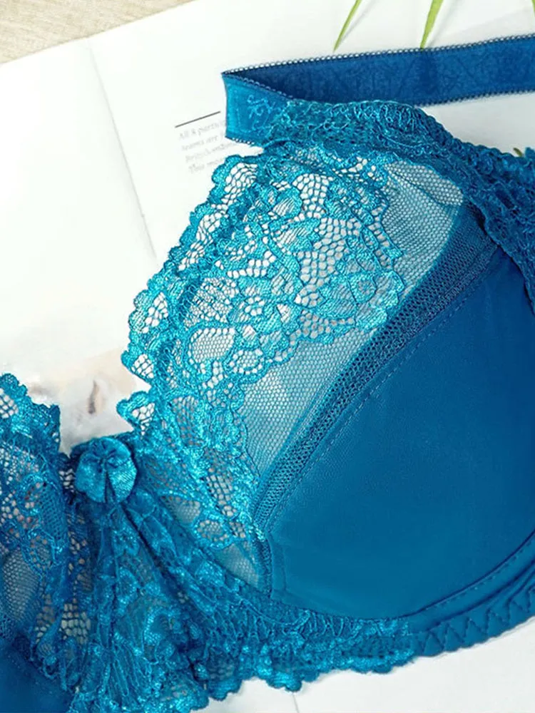 Lace Deep Plunge Ultra-thin Minimizer Bra