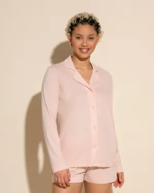 Langärmeliges Top & Boxer Pyjama-Set