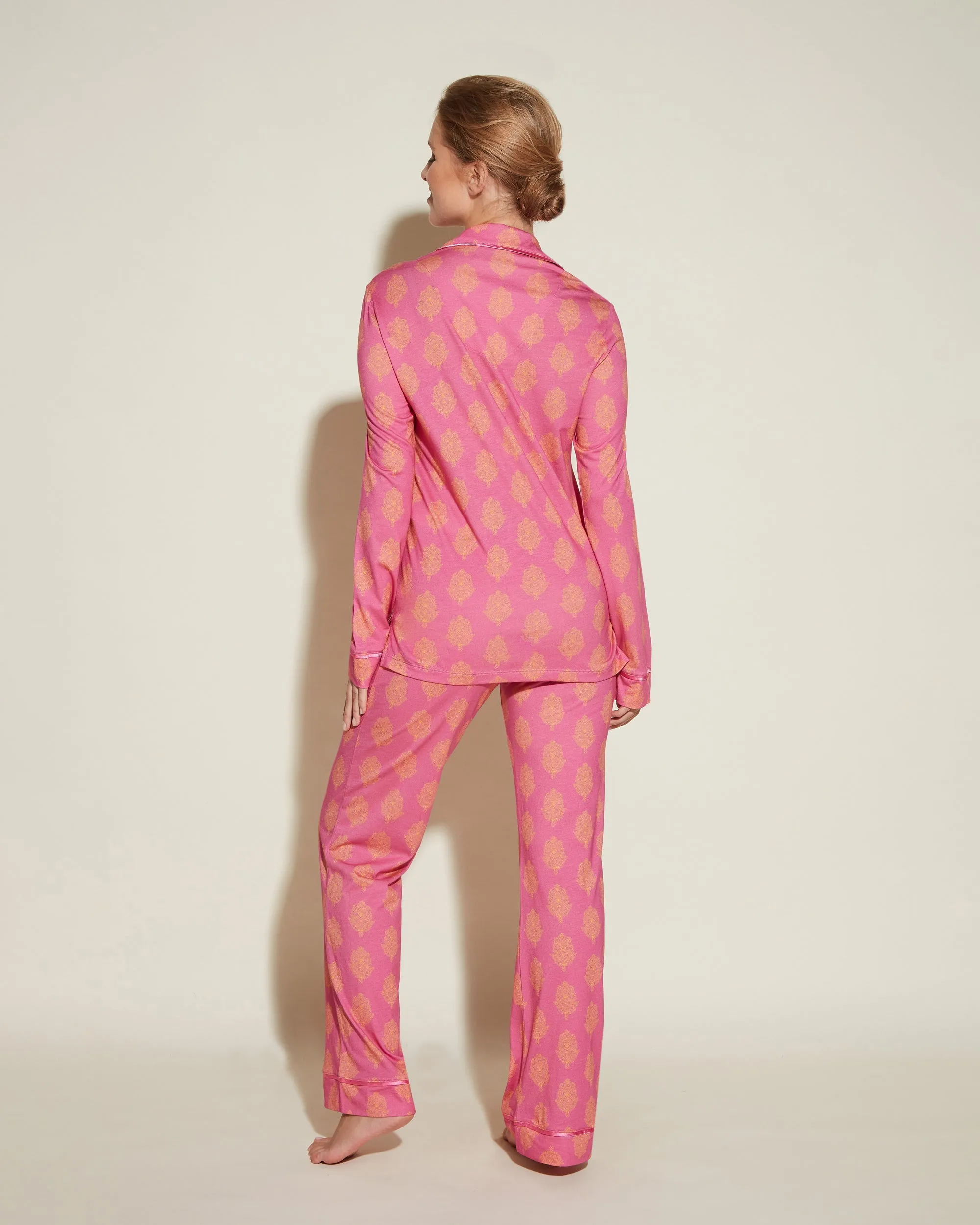 Langärmeliges Top & Hose Pyjama-Set