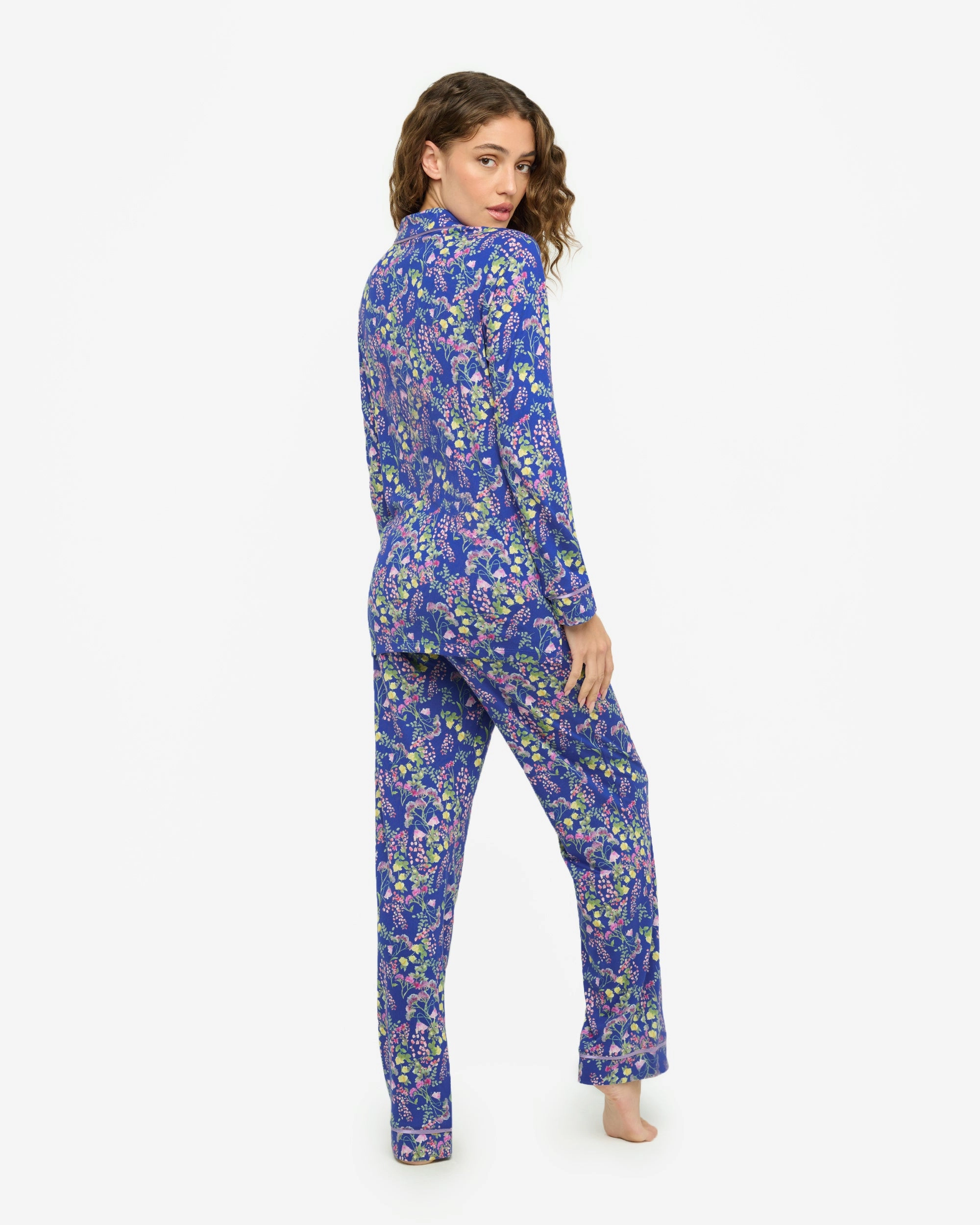 Langrmeliges Top & Hose Pyjama-Set