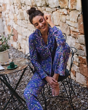 Langrmeliges Top & Hose Pyjama-Set