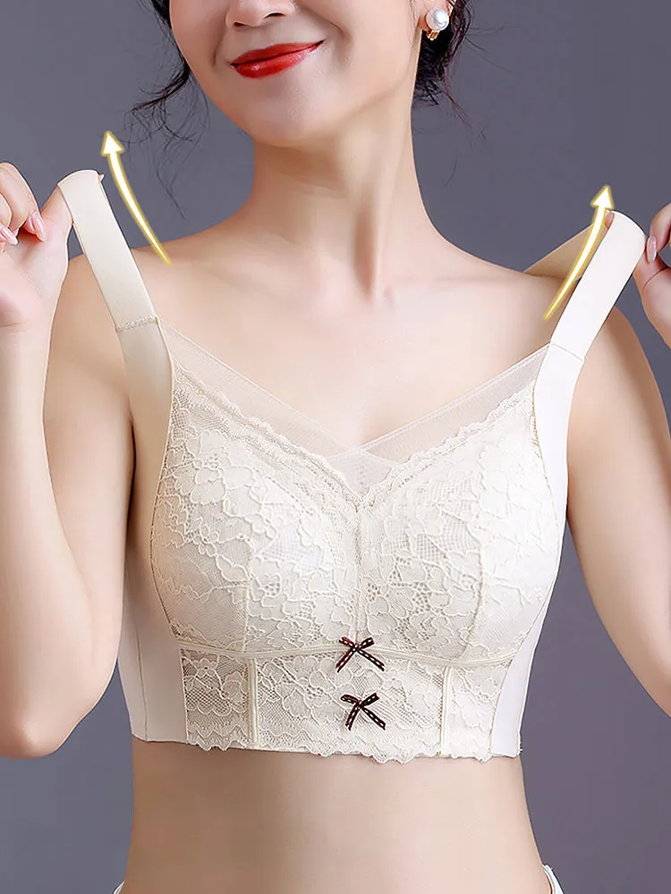 Lightweight Comfort Lace Wireless Side Support Bras