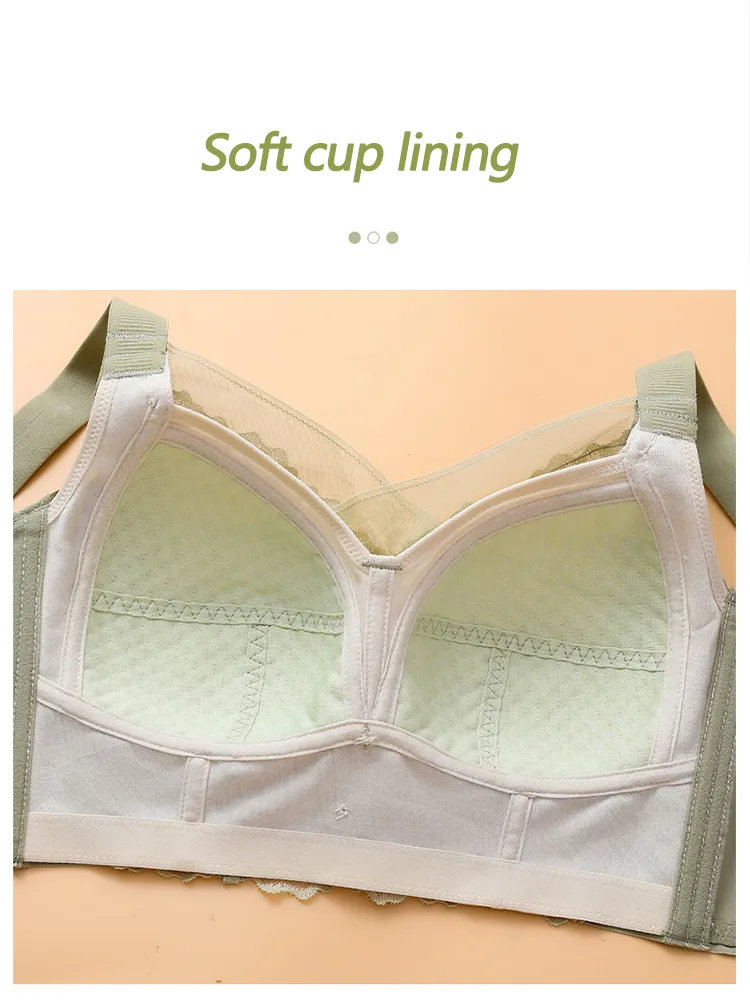 Lightweight Comfort Lace Wireless Side Support Bras
