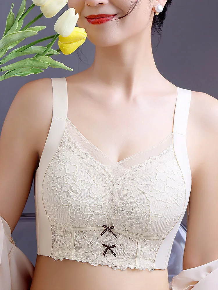 Lightweight Comfort Lace Wireless Side Support Bras
