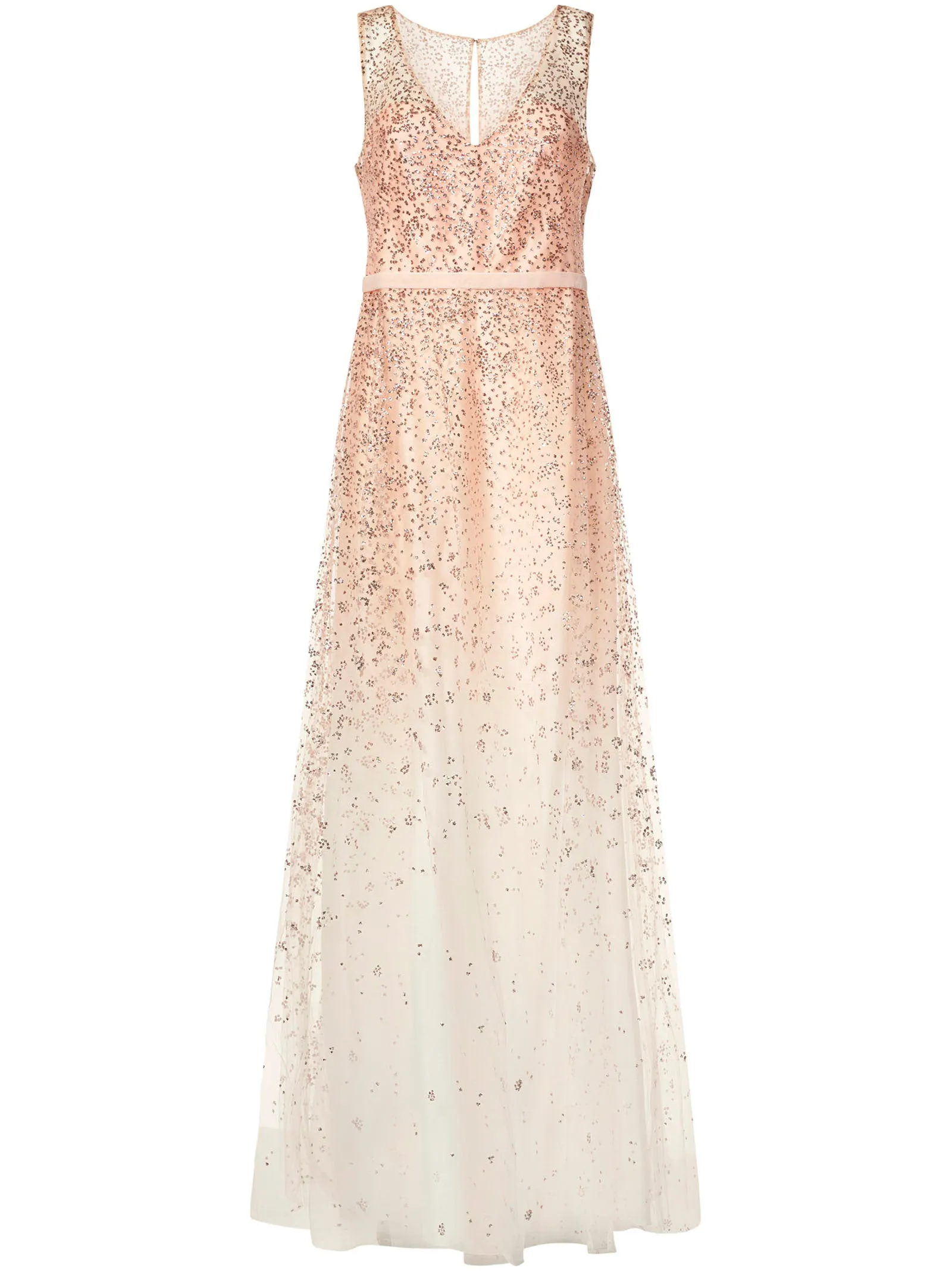Marchesa Notte Sleeveless V-Neck Dress