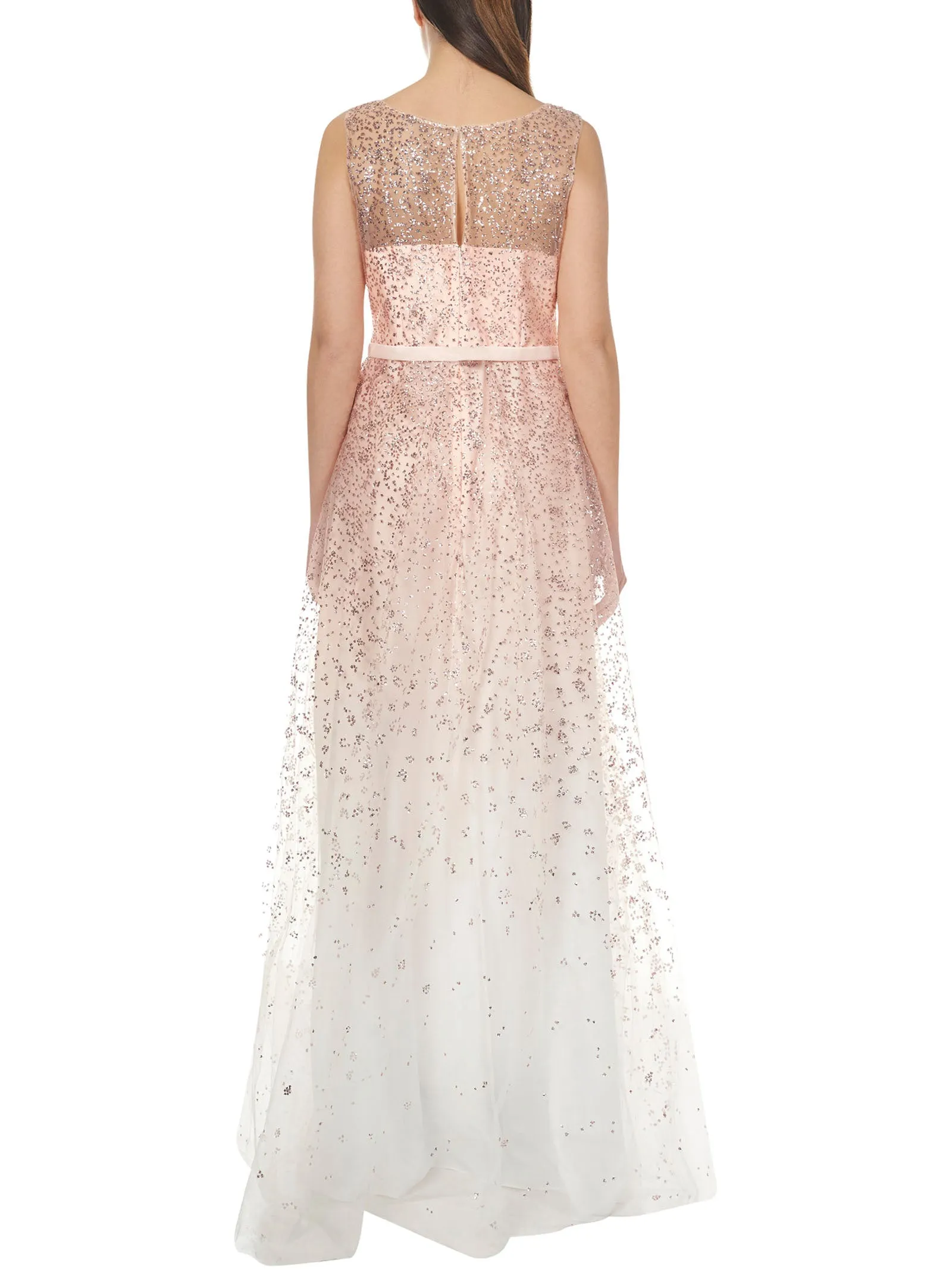 Marchesa Notte Sleeveless V-Neck Dress